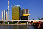 Skytree & Asahi Breweries Building, from Azumabashi, Asakusa 2012 Ⅲ